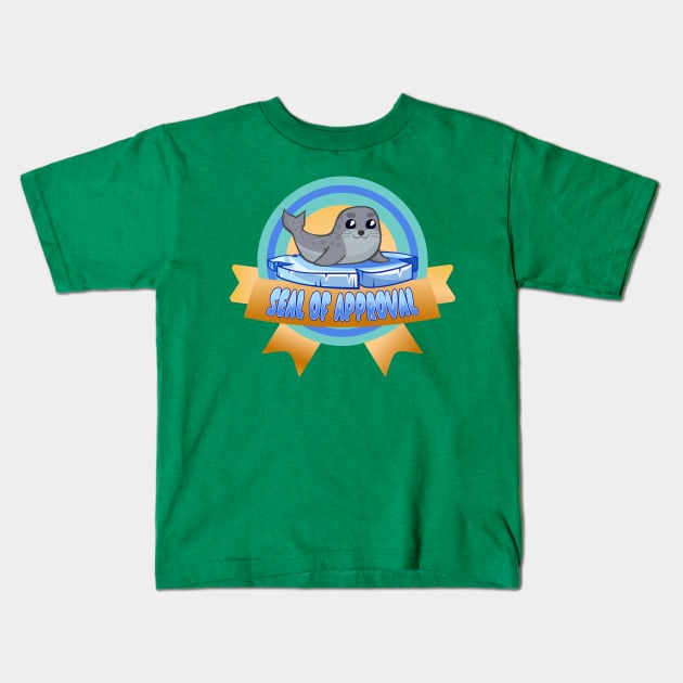 Seal of Approval Kids T-Shirt by Happy Asmara